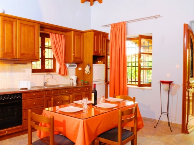 lefkada villas dining room